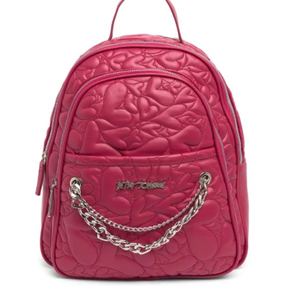 Betsey Johnson Handbags - Betsey Johnson HEARTS BACKPACK MEDIUM